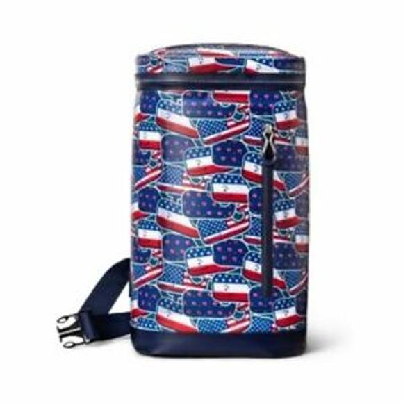 Vineyard Vines 10 can pack or 2 Wine Bottles Sling Insulated Cooler - Picture 2 of 3